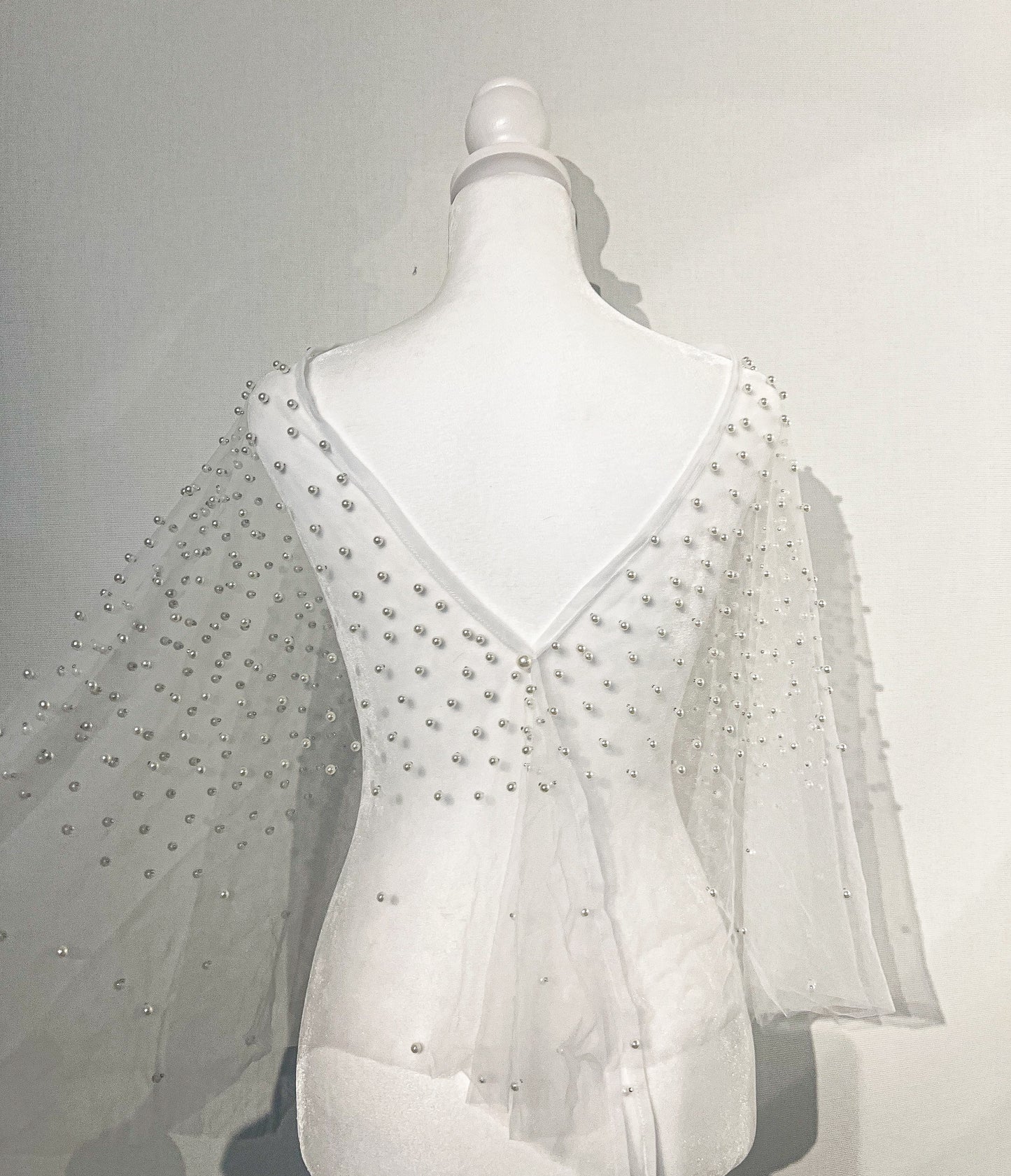 Pearl Beaded Wedding Bolero Wedding Shawl