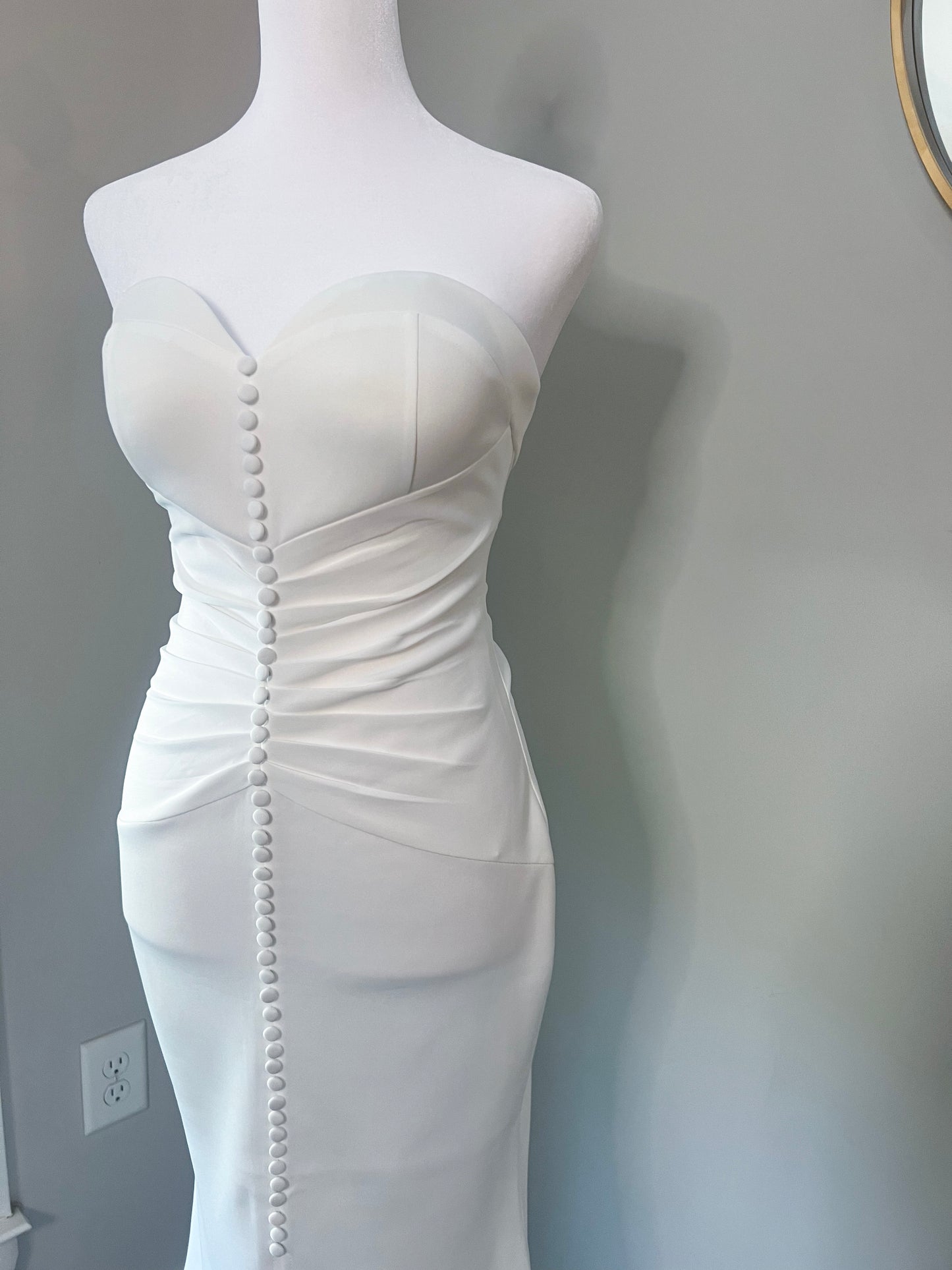 Elegant Sweetheart Mermaid Dress with Detachable Tulle Skirt