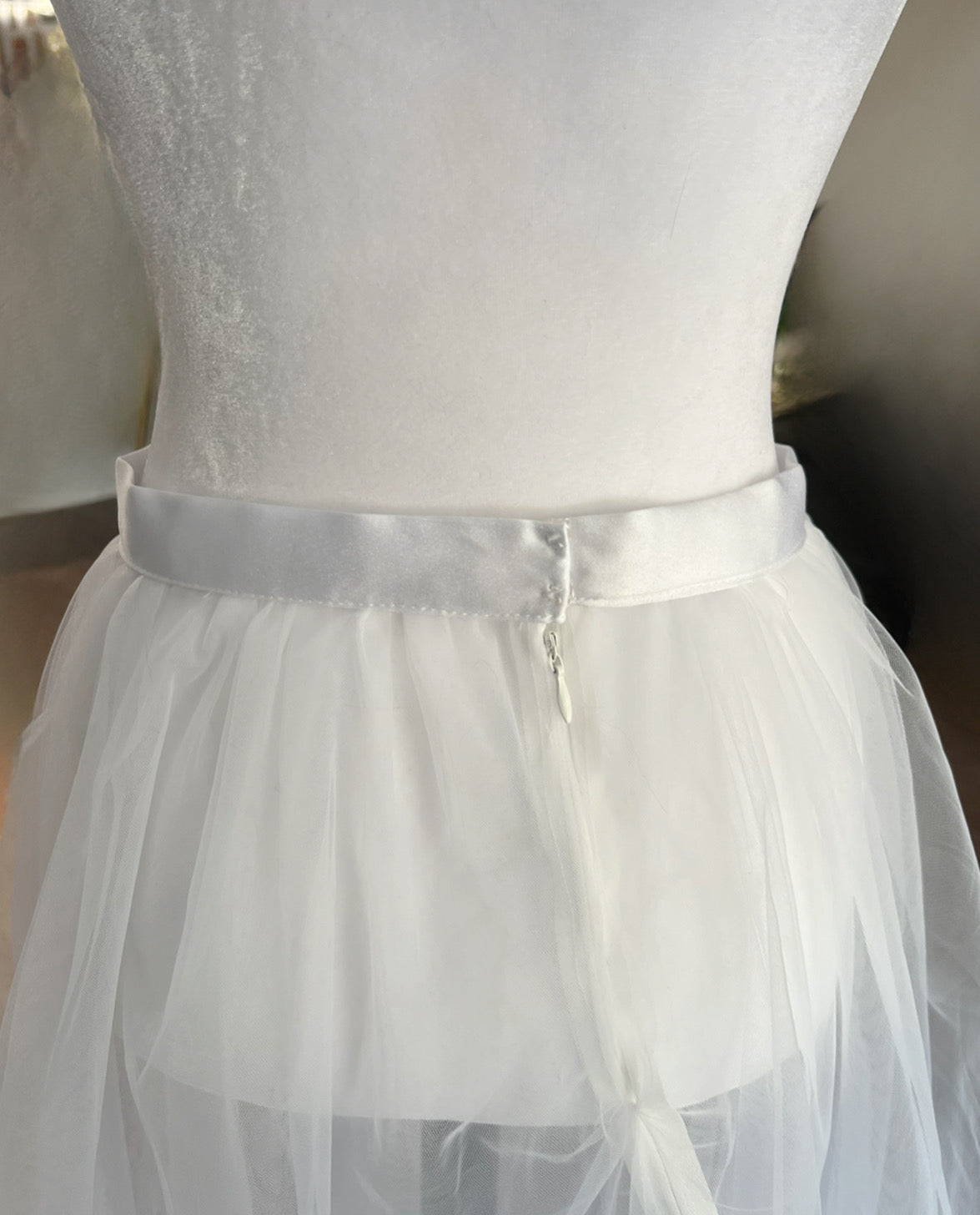 Simple Two Layers Tulle Bridal Overskirt Horsehair Netting Trim