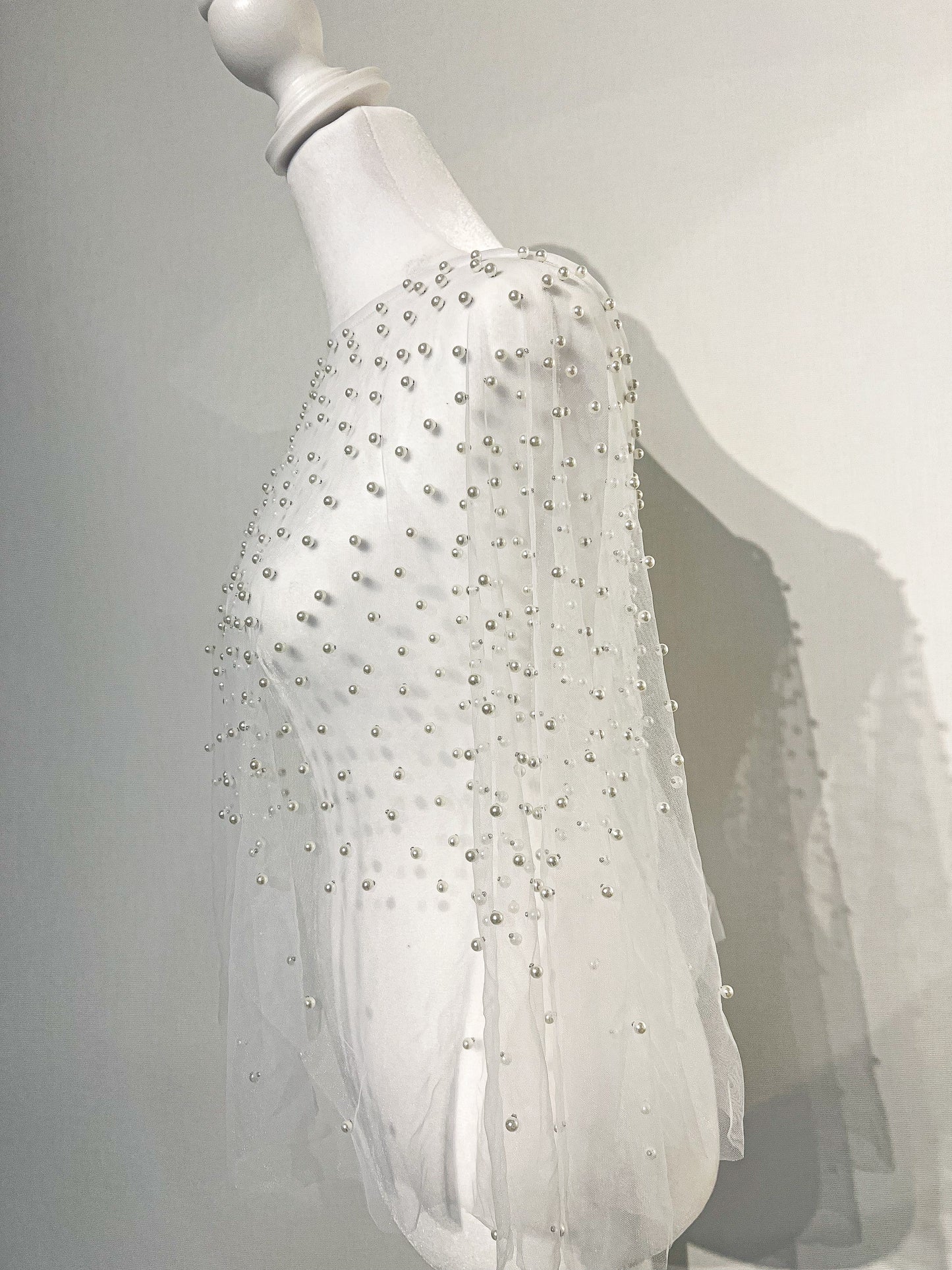 Pearl Beaded Wedding Bolero Wedding Shawl