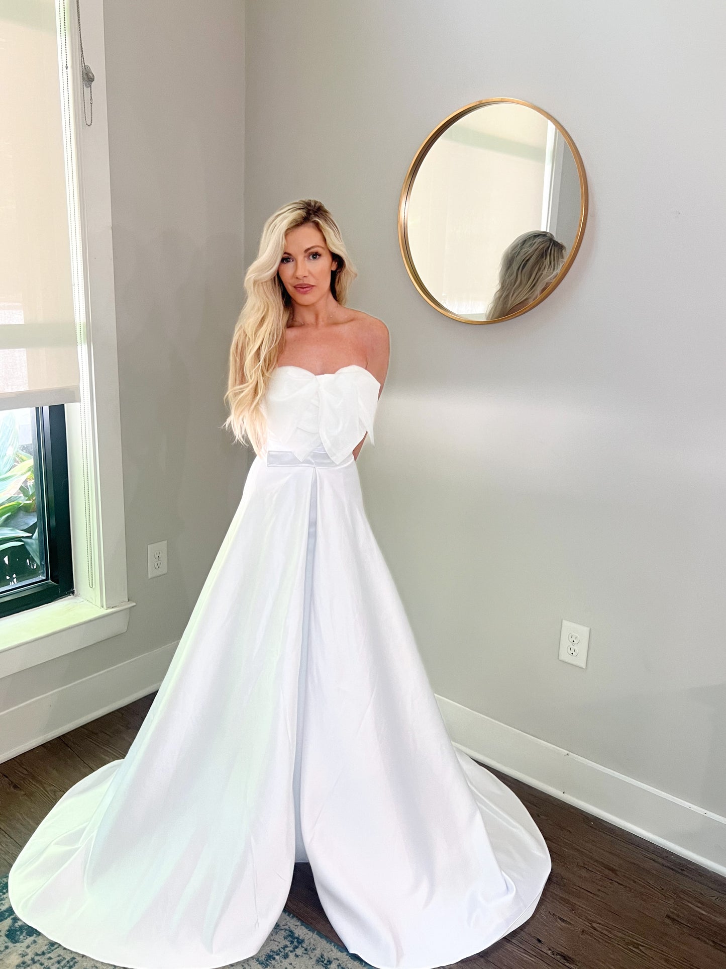Convertible Bridal Gown with Removable Train