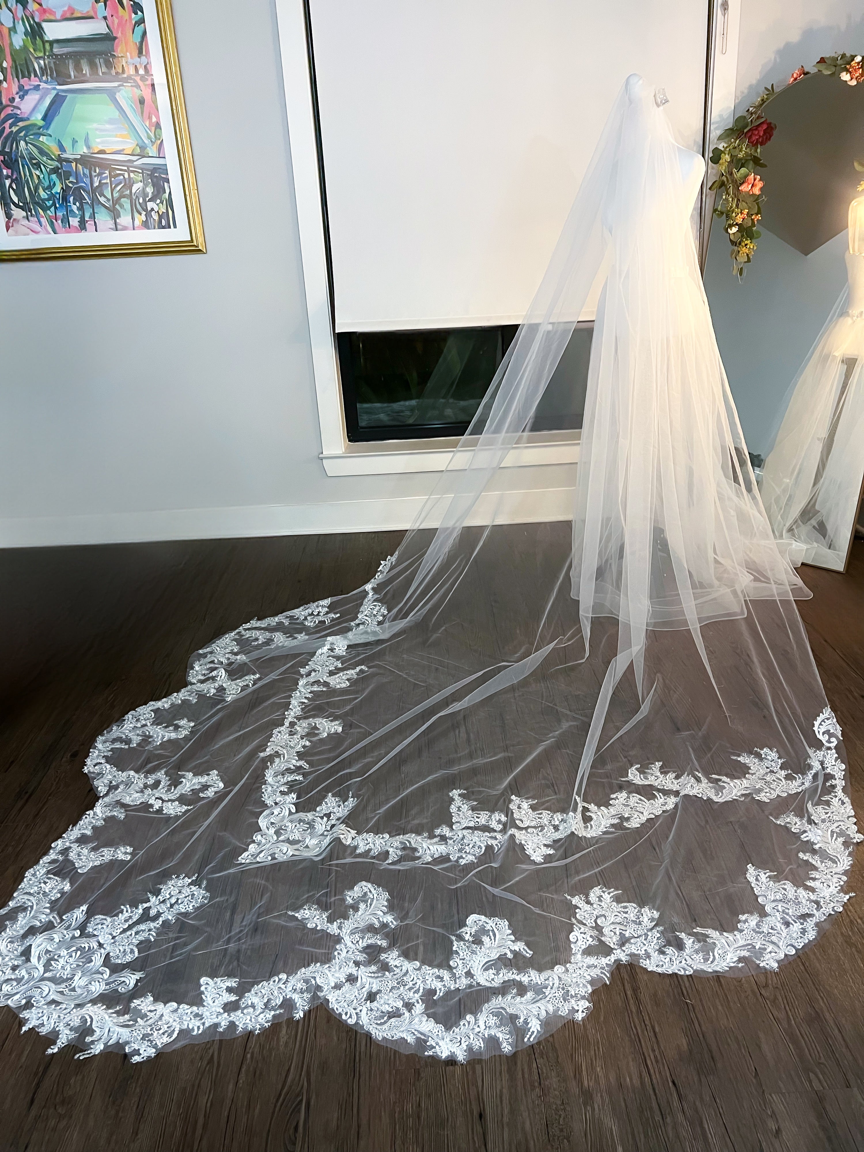 Affordable cathedral shop wedding veils