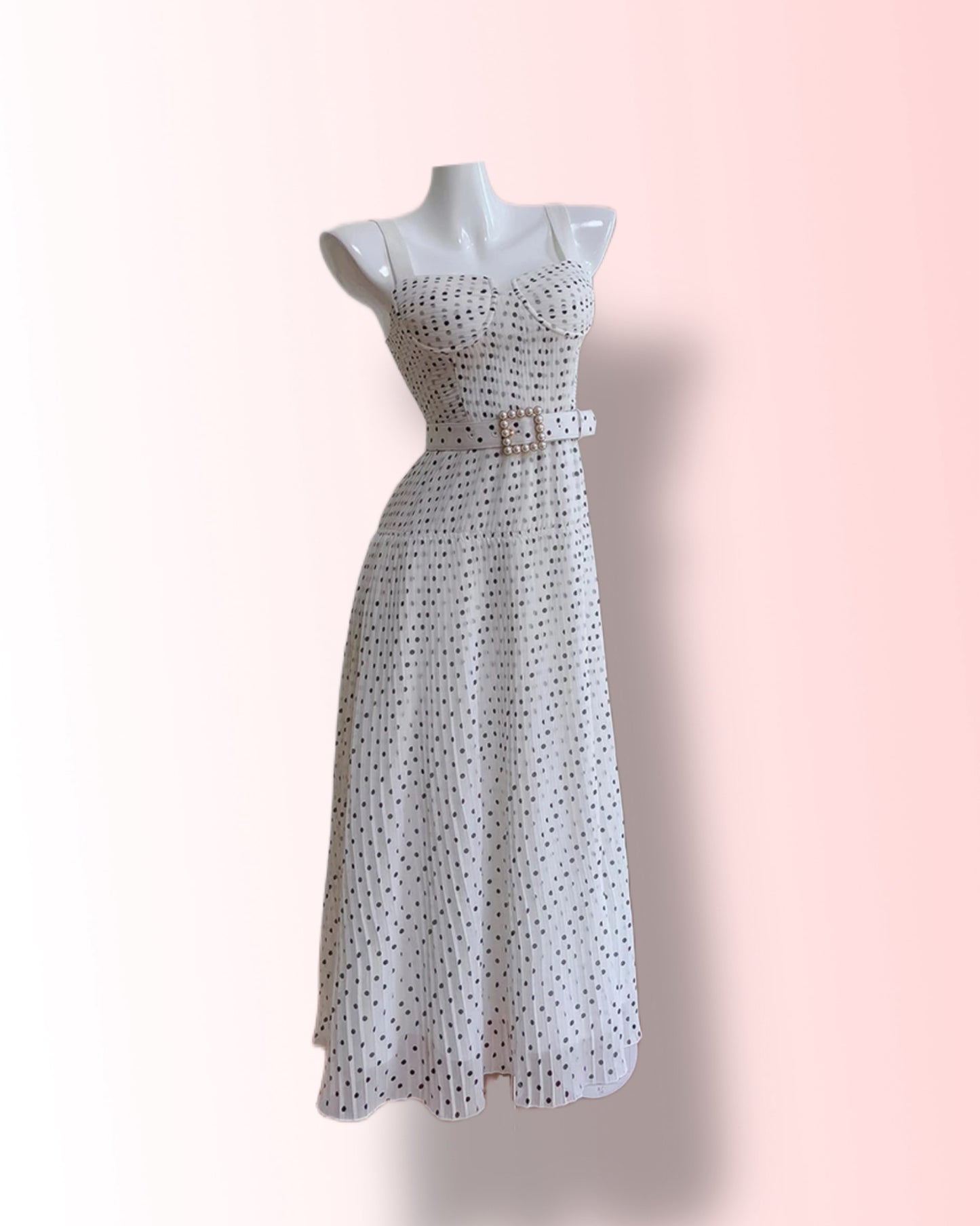 Polka Dot Elegant Cocktail Dress