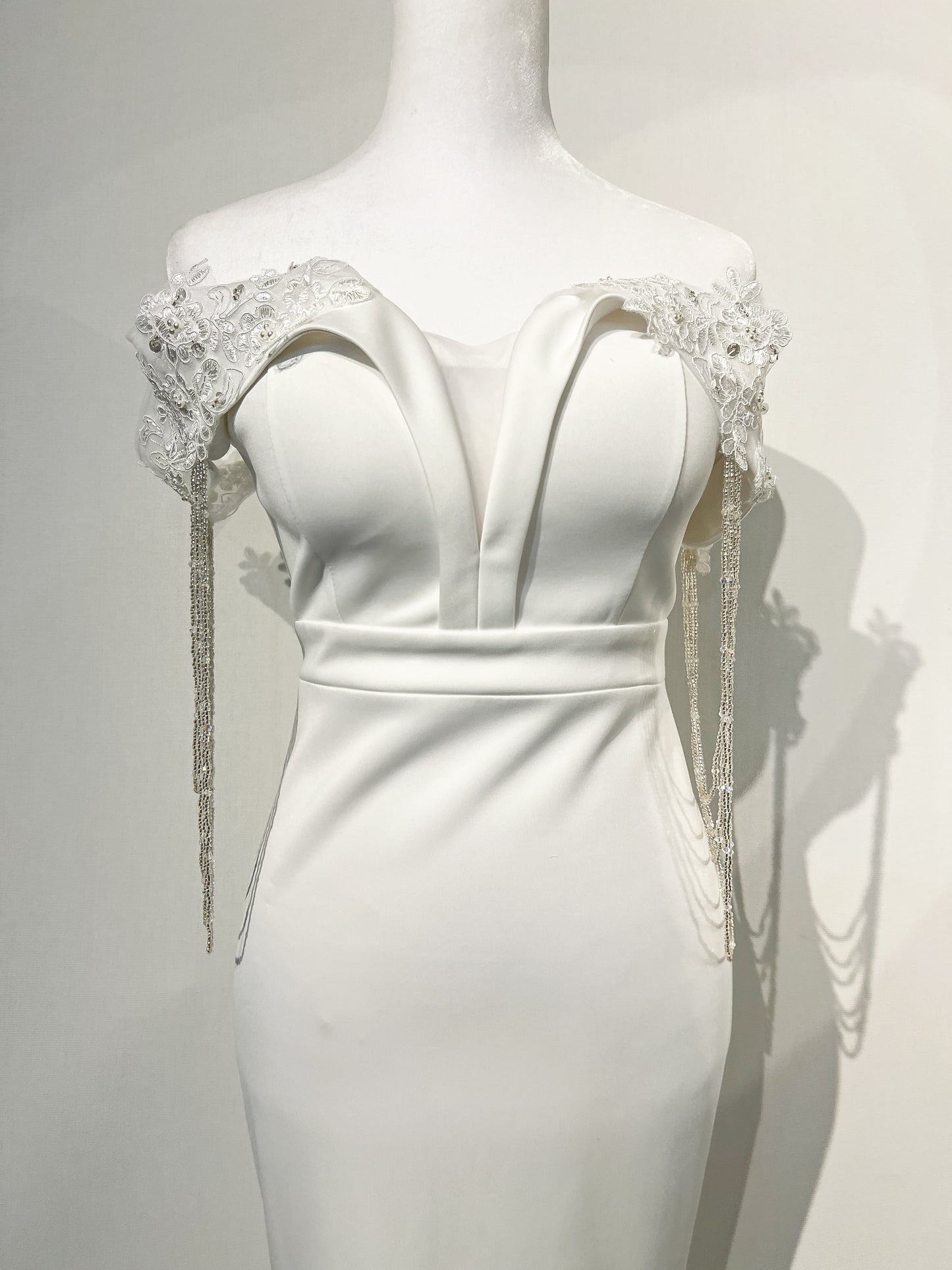 Detachable Crystal Wedding Sleeves