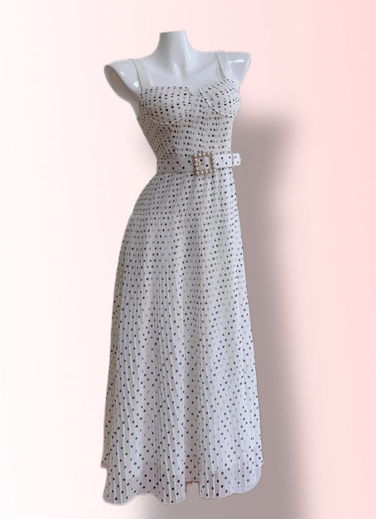 Polka Dot Elegant Cocktail Dress