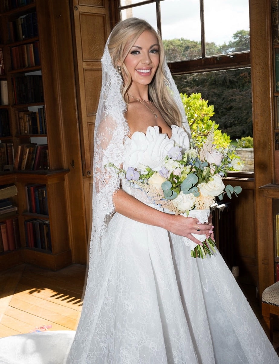 Cathedral Length Mantilla Lace Wedding Veil