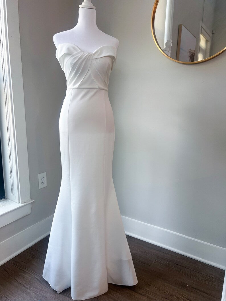 Minimalist Wedding Two-Piece Dress Set