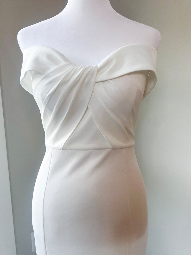 Minimalist Wedding Two-Piece Dress Set