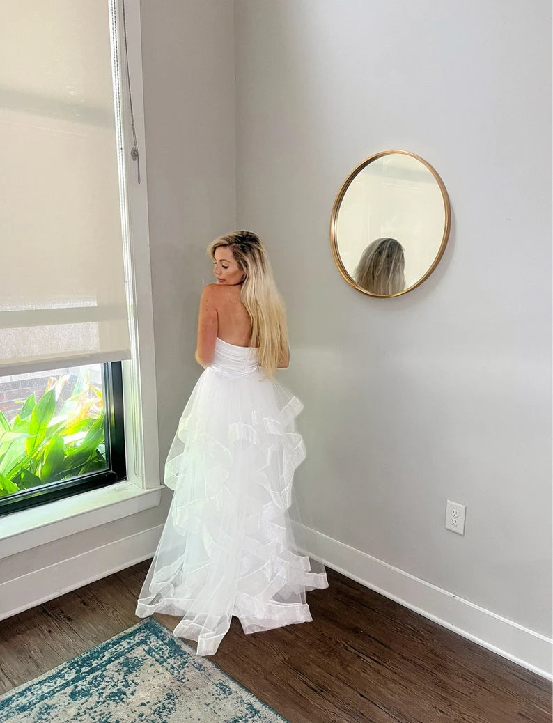 Versatile Bridal Tulle Trains