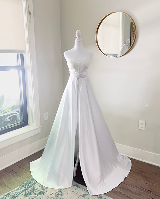 Affordable Wedding Satin Wedding Skirt 